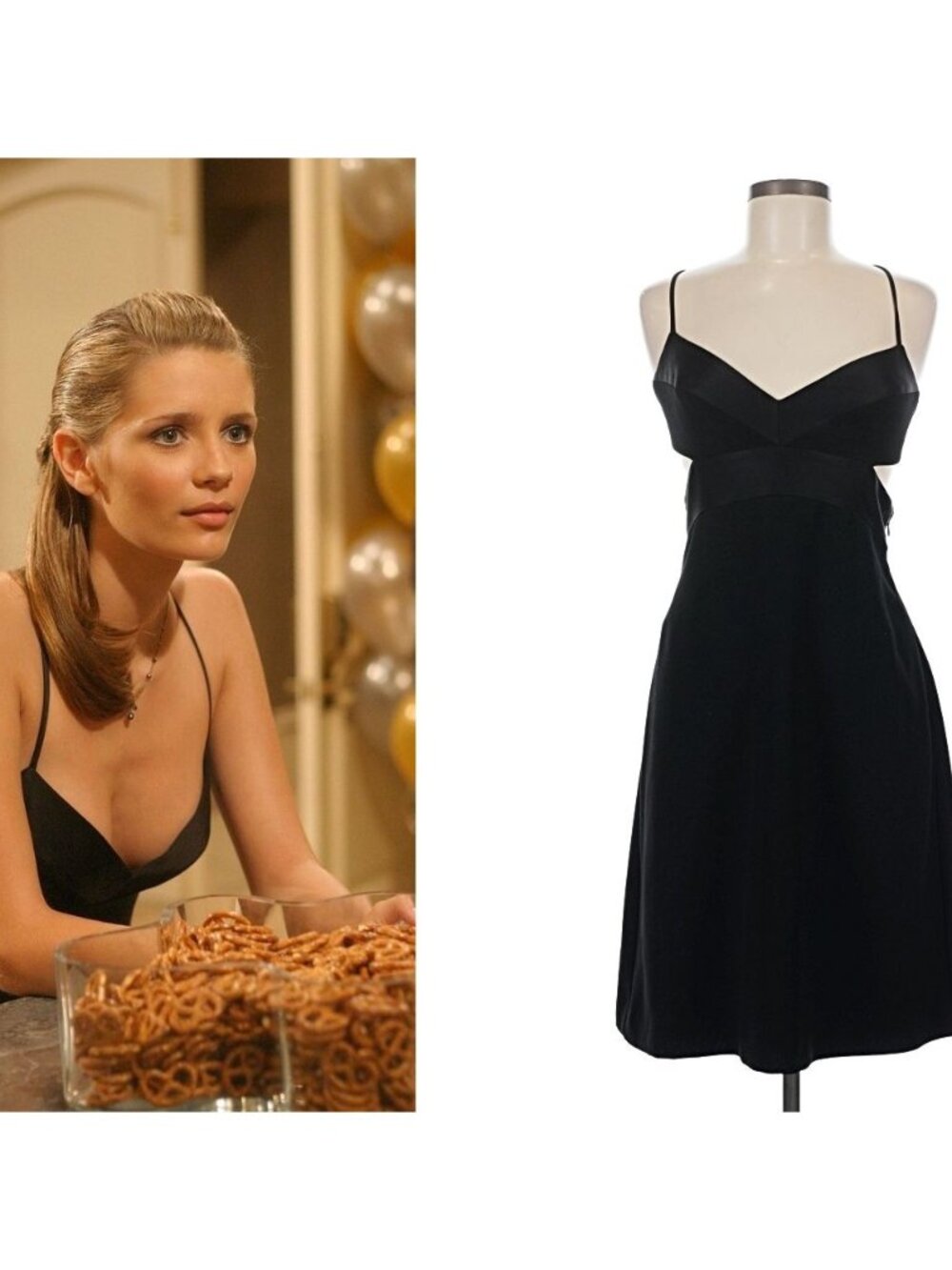 BCBGMAXAZRIA MARISSA COOPER MISCHA BARTON THE OC Halter Dress RARE VINTAGE EUC